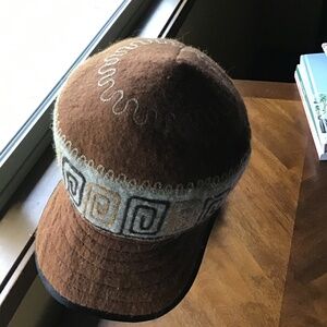Wool Cadet Style Hat from Peru